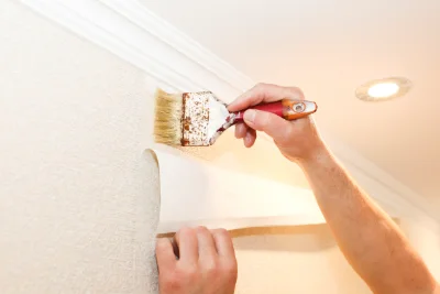 Pose de papier peint à Gumond — revêtements muraux et toiles de verre